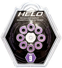 ABEC 9 Helo Speed Bearings - 16 Pack